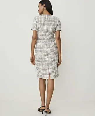 Ann Taylor Belted Sheath Dress in Tweed sold by Ann Taylor product image thumbnail 2