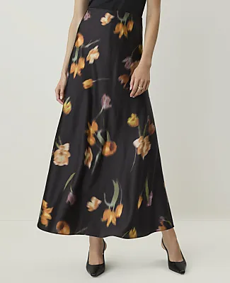 Ann Taylor Petite Floral Bias Flare Maxi Skirt sold by Ann Taylor product image thumbnail 2