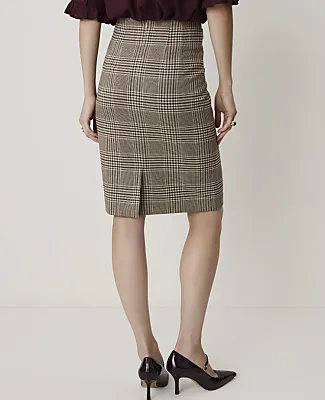 Ann Taylor Petite Plaid Belted Midi Pencil Skirt sold by Ann Taylor product image thumbnail 3