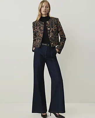 Ann Taylor The Petite Paisley Patch Pocket Jacket sold by Ann Taylor product image thumbnail 2
