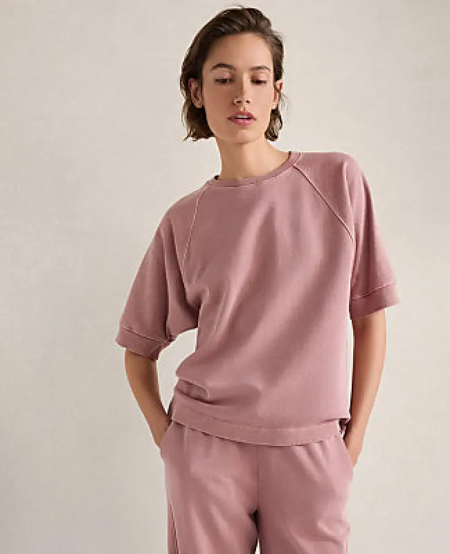 Ann Taylor Haven Well Within Organic Cotton Terry Raglan Tee made by Ann Taylor