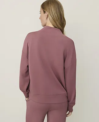 Ann Taylor Weekend Cowl Neck Sweatshirt in CloudPlush sold by Ann Taylor product image thumbnail 2