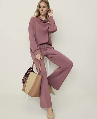 Ann Taylor Weekend Cowl Neck Sweatshirt in CloudPlush sold by Ann Taylor product image thumbnail 3