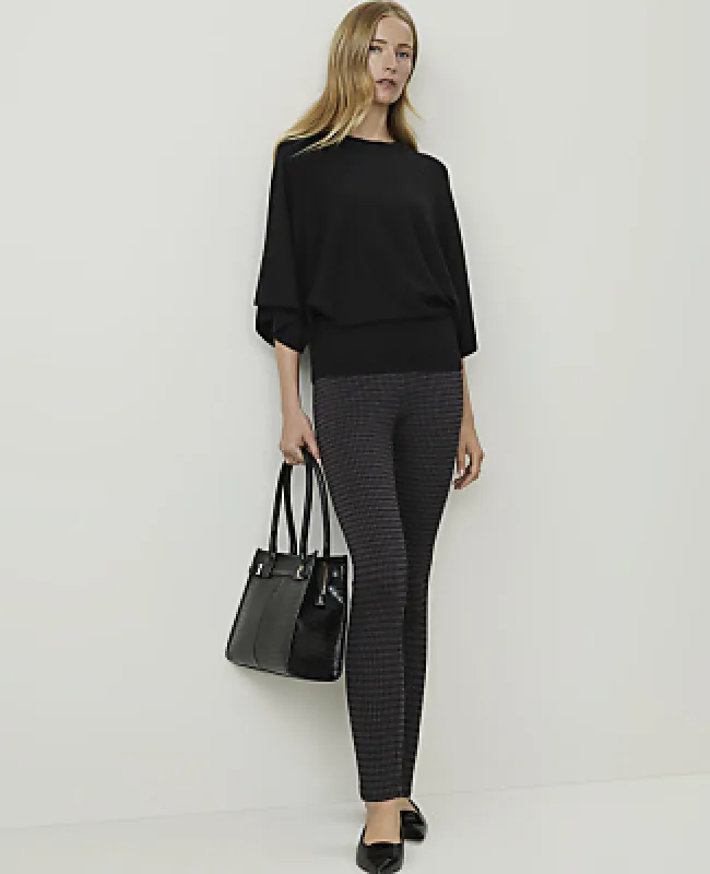 Ann Taylor Petite Houndstooth Side Zip Legging made by Ann Taylor