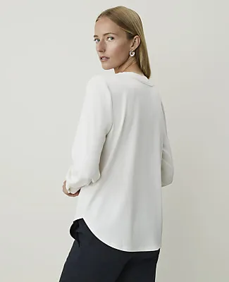 Ann Taylor Petite Lace Trim Top sold by Ann Taylor product image thumbnail 2
