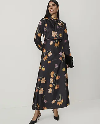 Ann Taylor Floral Bow Blouse sold by Ann Taylor product image thumbnail 3