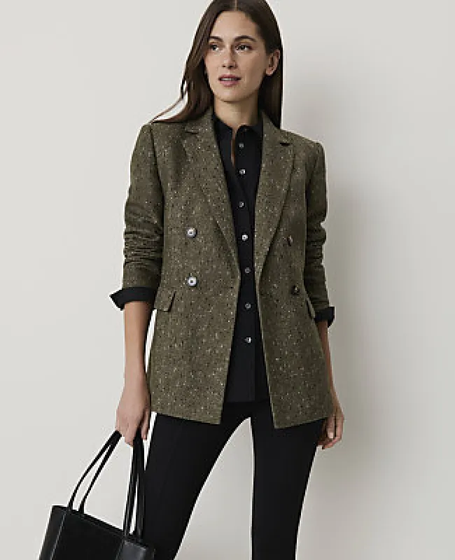 Ann Taylor The Tailored Blazer in Herringbone made by Ann Taylor