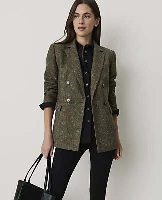 Ann Taylor The Tailored Blazer in Herringbone sold by Ann Taylor