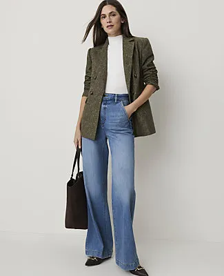 Ann Taylor The Tailored Blazer in Herringbone sold by Ann Taylor product image thumbnail 3