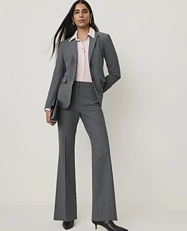 Ann Taylor The Pinstripe High Rise Trouser in Bi-Stretch made by Ann Taylor