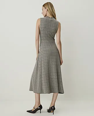 Ann Taylor Petite Plaid Mock Neck Sweater Dress sold by Ann Taylor product image thumbnail 2