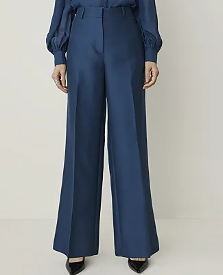 Ann Taylor Studio Wide-Leg Pant in Silk sold by Ann Taylor product image thumbnail 2