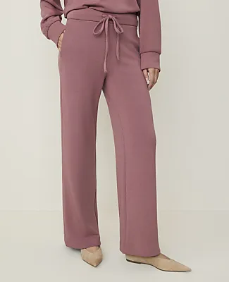 Ann Taylor Weekend Easy Wide-Leg Pant in CloudPlush sold by Ann Taylor product image thumbnail 2