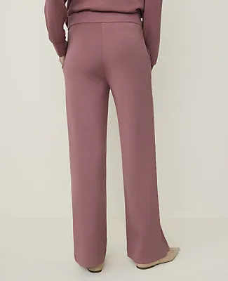 Ann Taylor Weekend Easy Wide-Leg Pant in CloudPlush sold by Ann Taylor product image thumbnail 3