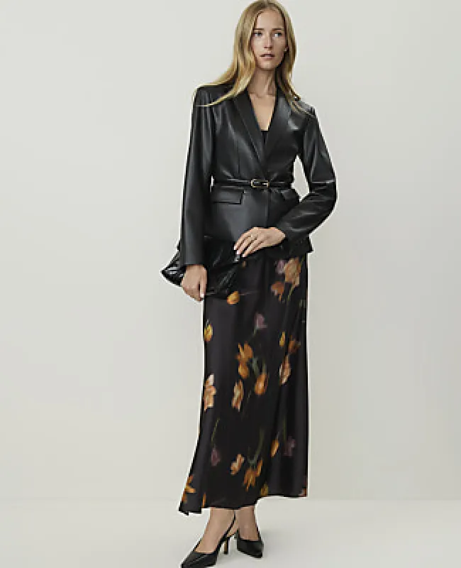 Ann Taylor Petite Floral Bias Flare Maxi Skirt made by Ann Taylor