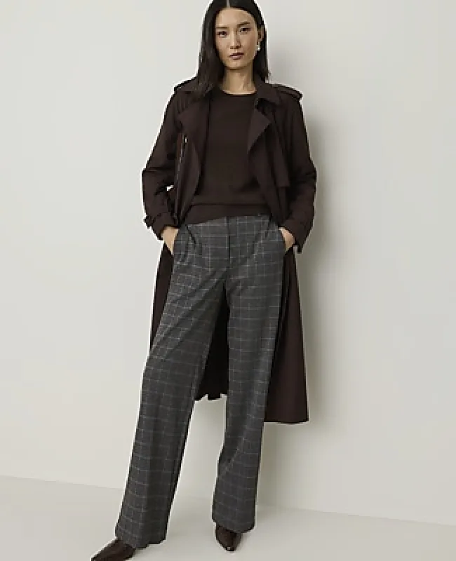 Ann Taylor The Petite Plaid Straight Pant made by Ann Taylor