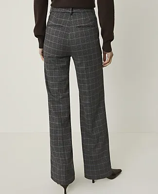 Ann Taylor The Petite Plaid Straight Pant sold by Ann Taylor product image thumbnail 3