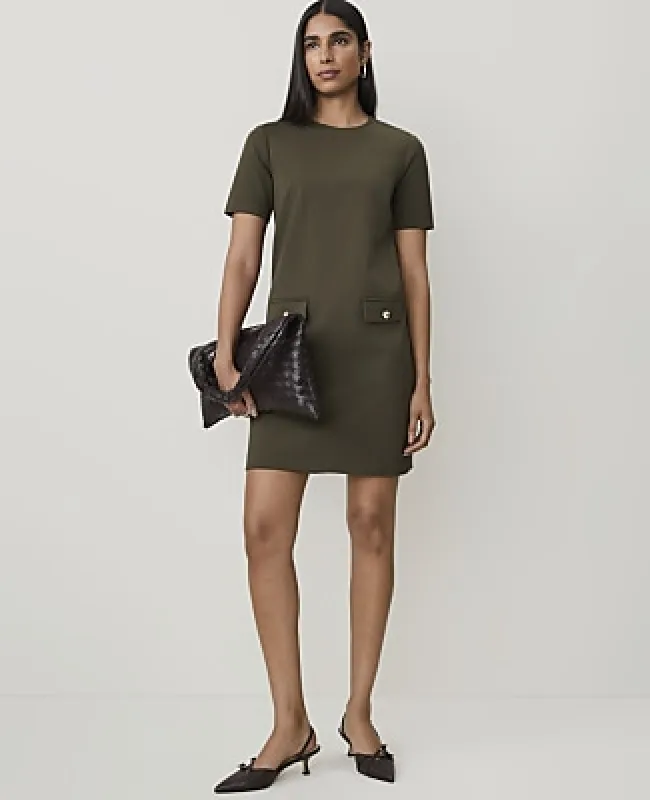 Ann Taylor Button Pocket Shift Dress made by Ann Taylor