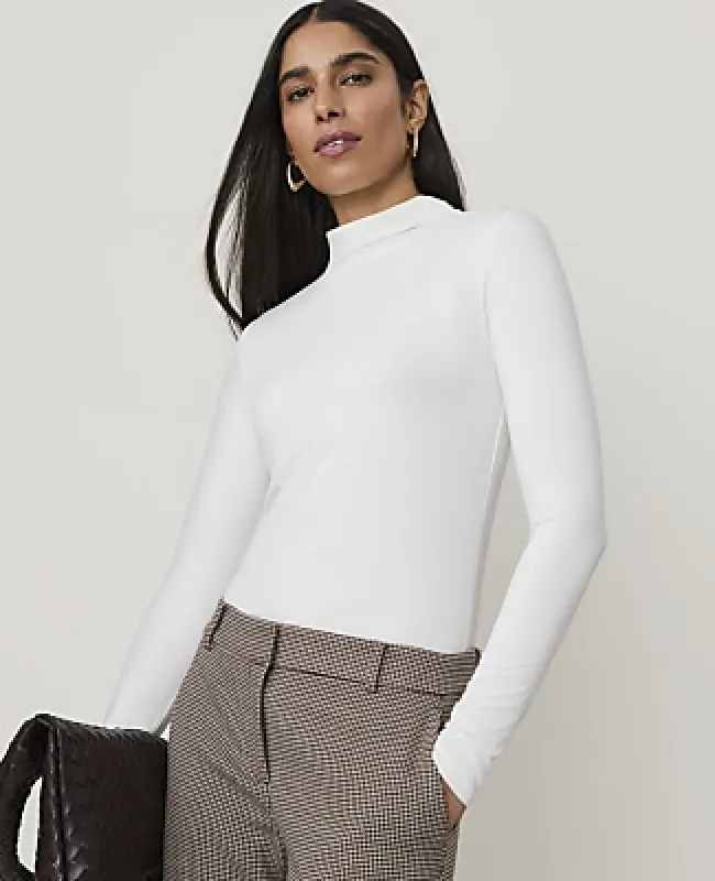 Ann Taylor Mock Neck Top made by Ann Taylor