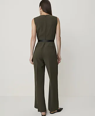 Ann Taylor Belted Wide-Leg Jumpsuit sold by Ann Taylor product image thumbnail 2