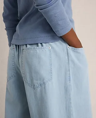Ann Taylor Haven Well Within Organic Cotton Denim Wide Leg Pants sold by Ann Taylor product image thumbnail 2