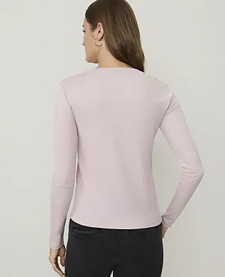 Ann Taylor Petite Crew Neck Top sold by Ann Taylor product image thumbnail 2