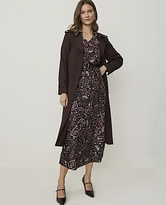 Ann Taylor Petite Paisley Ruffle Trim Blouse sold by Ann Taylor product image thumbnail 3