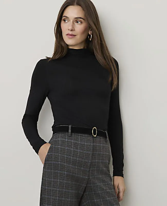 Ann Taylor Mock Neck Top made by Ann Taylor