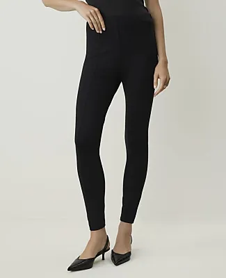 Ann Taylor The Petite Seamed Side Zip Legging in Ponte sold by Ann Taylor product image thumbnail 2