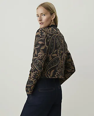 Ann Taylor The Paisley Patch Pocket Jacket sold by Ann Taylor product image thumbnail 2