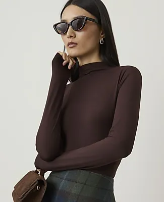 Ann Taylor Mock Neck Top sold by Ann Taylor