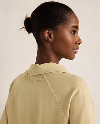 Ann Taylor Haven Well Within Garment-Dyed Organic Cotton Jersey Johnny Collar Top sold by Ann Taylor product image thumbnail 3
