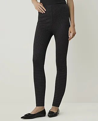 Ann Taylor Houndstooth Side Zip Legging sold by Ann Taylor product image thumbnail 2