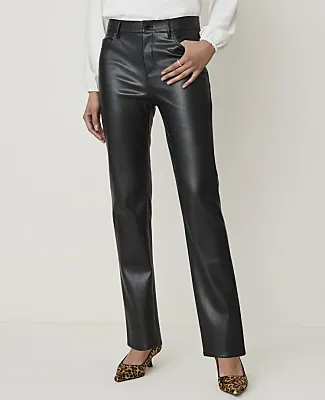 Ann Taylor The Slim Pant in Faux Leather sold by Ann Taylor product image thumbnail 2