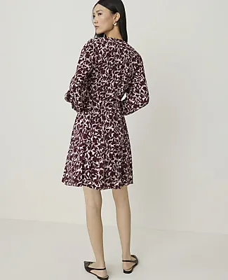 Ann Taylor Petite Floral Belted Flare Dress sold by Ann Taylor product image thumbnail 2