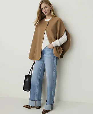 Ann Taylor Buckle Cape Poncho sold by Ann Taylor