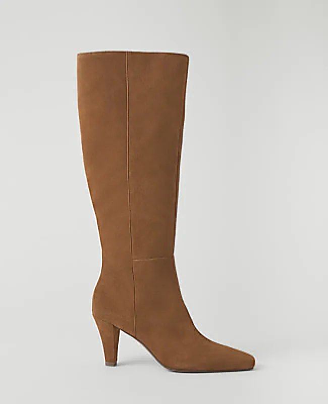 Ann Taylor Suede Skinny Heel Tall Boot made by Ann Taylor
