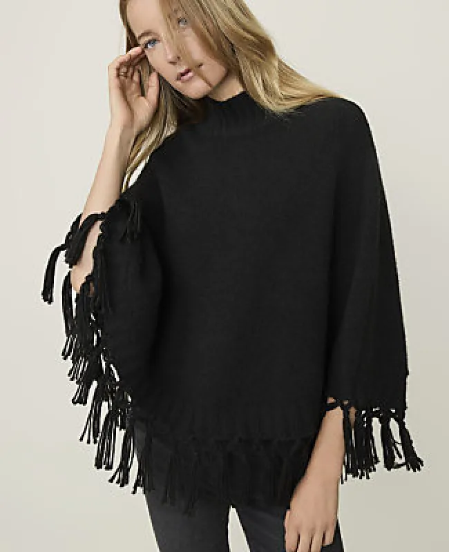Ann Taylor Weekend Fringe Poncho made by Ann Taylor