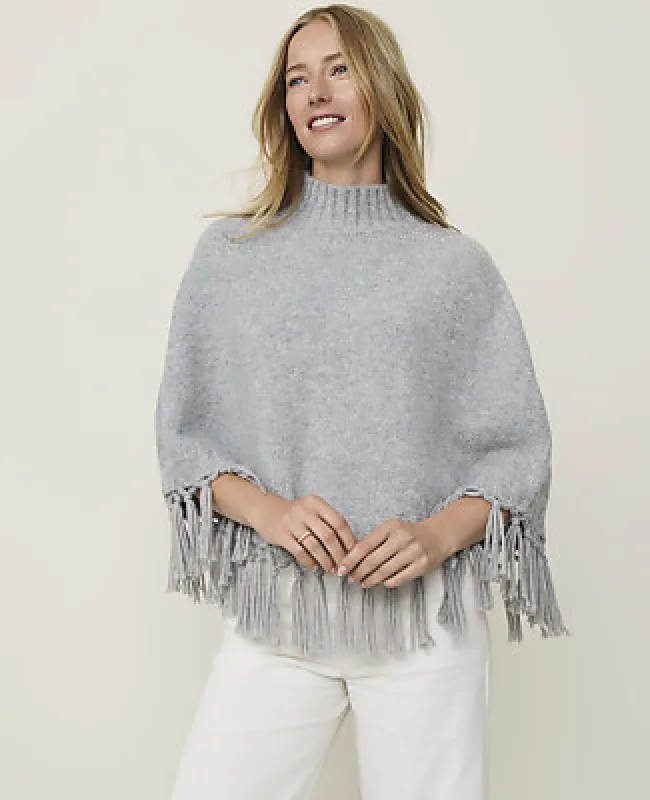 Ann Taylor Weekend Fringe Poncho made by Ann Taylor