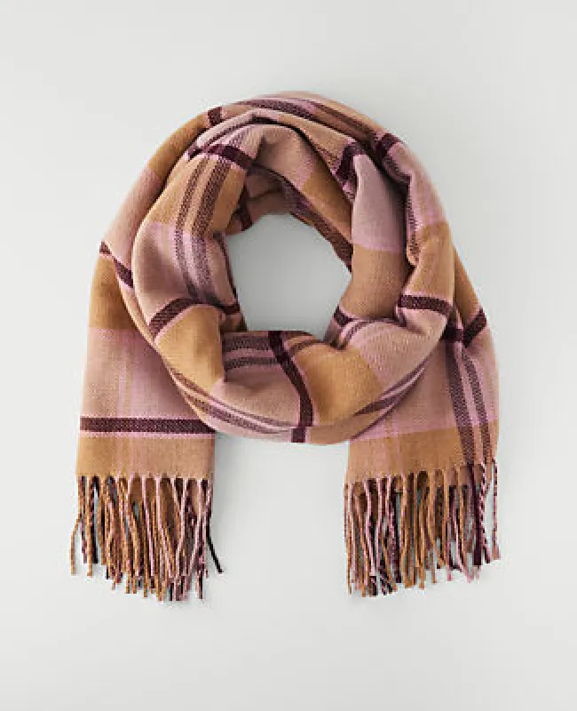 Ann Taylor Weekend Plaid Blanket Scarf made by Ann Taylor