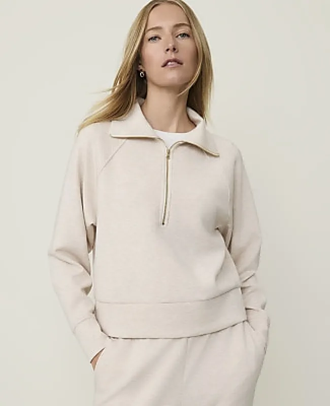 Ann Taylor Weekend Half Zip Sweatshirt made by Ann Taylor