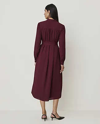 Ann Taylor Belted Midi Shirtdress sold by Ann Taylor product image thumbnail 2