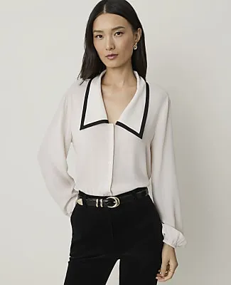 Ann Taylor Petite Blouson Sleeve Blouse sold by Ann Taylor