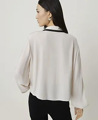 Ann Taylor Petite Blouson Sleeve Blouse sold by Ann Taylor product image thumbnail 2