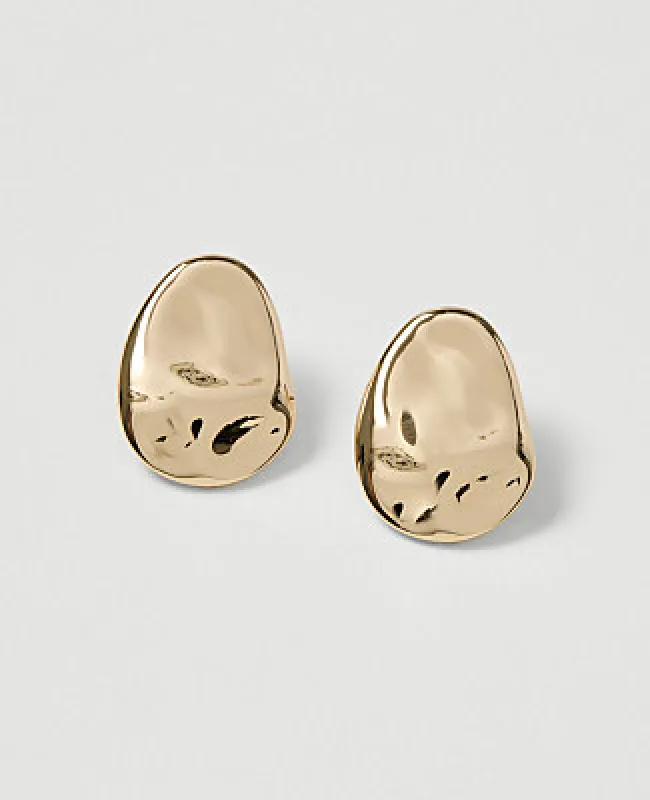 Ann Taylor Textured Oval Stud Earrings made by Ann Taylor
