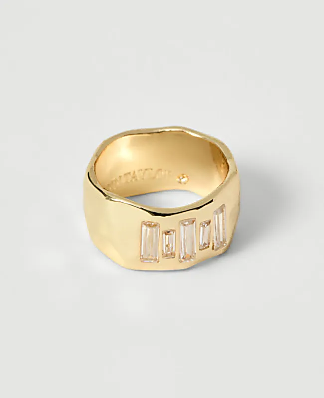 Ann Taylor Rectangular Stone Chunky Ring made by Ann Taylor