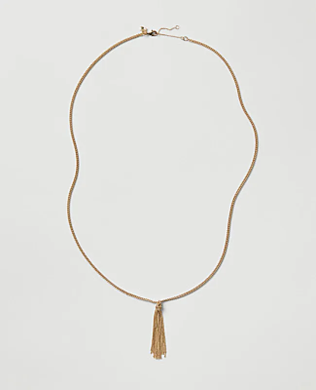 Ann Taylor Tassel Necklace made by Ann Taylor
