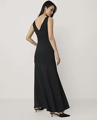 Ann Taylor Lace Trim Cowl Neck Maxi Dress sold by Ann Taylor product image thumbnail 2