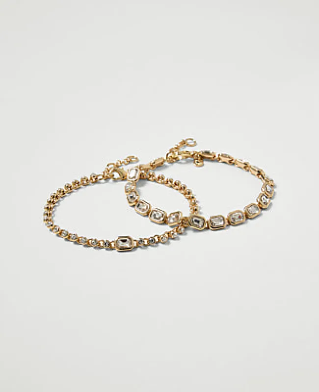Ann Taylor Crystal Bracelet Set made by Ann Taylor