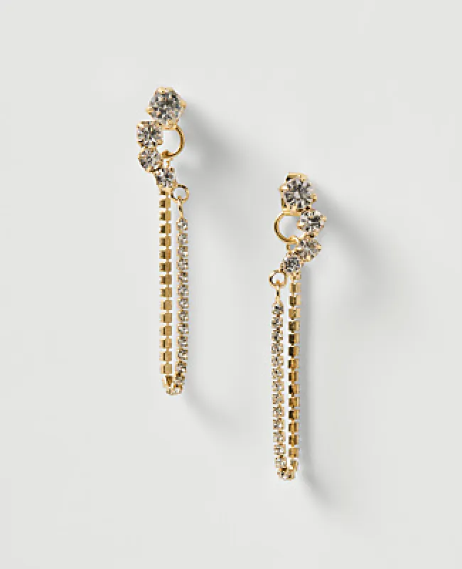 Ann Taylor Embellished Chain Drop Earrings made by Ann Taylor